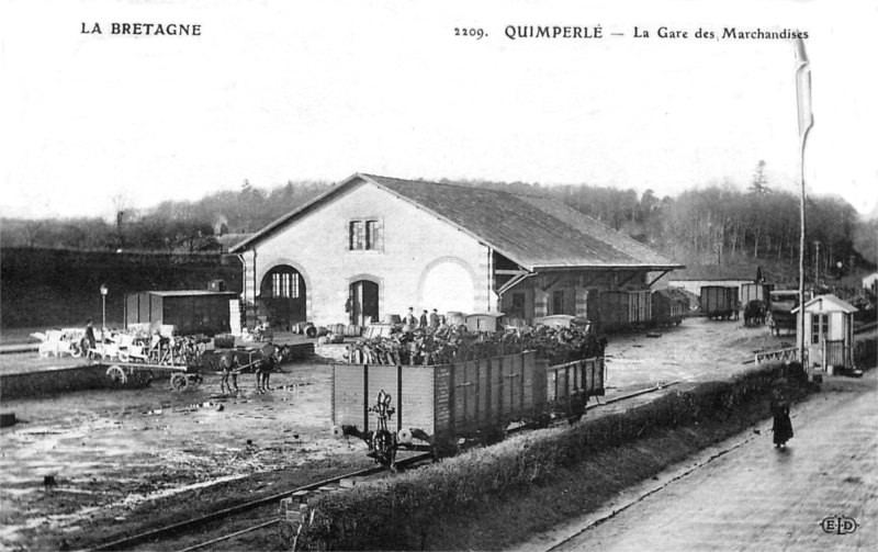 La gare de Quimperlé (Bretagne).