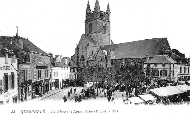 Eglise Saint-Michel de Quimperlé (Bretagne).