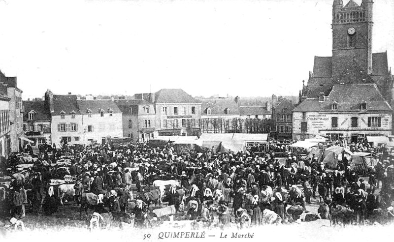 Ville de Quimperl (Bretagne).