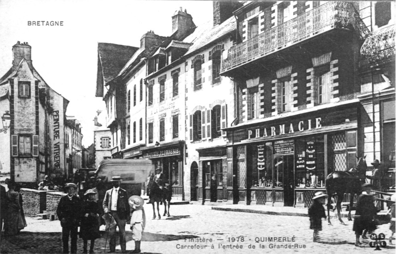 Ville de Quimperl (Bretagne).