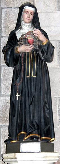 Statue de l'glise-basilique de Quintin (Bretagne)