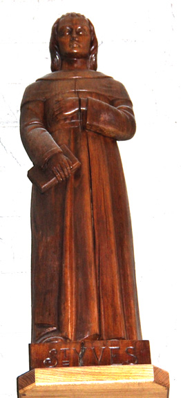 Statue de l'glise-basilique de Quintin (Bretagne)