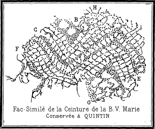 Quintin : Fac-Simil de la ceinture de la Sainte Vierge