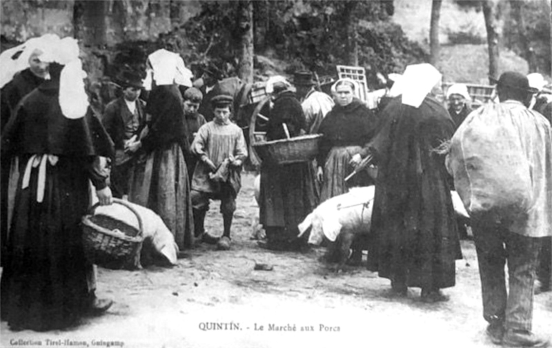 Ville de Quintin (Bretagne).