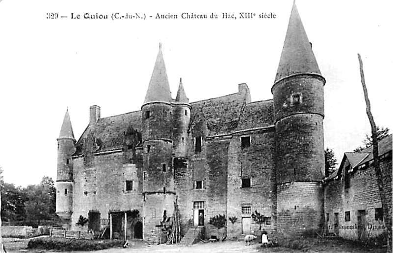 Ville de Quiou (Bretagne) : chteau du Hac.