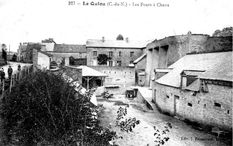 Ville de Quiou (Bretagne) : les fours  chaux.