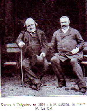 Trguier : Ernest Renan en 1884