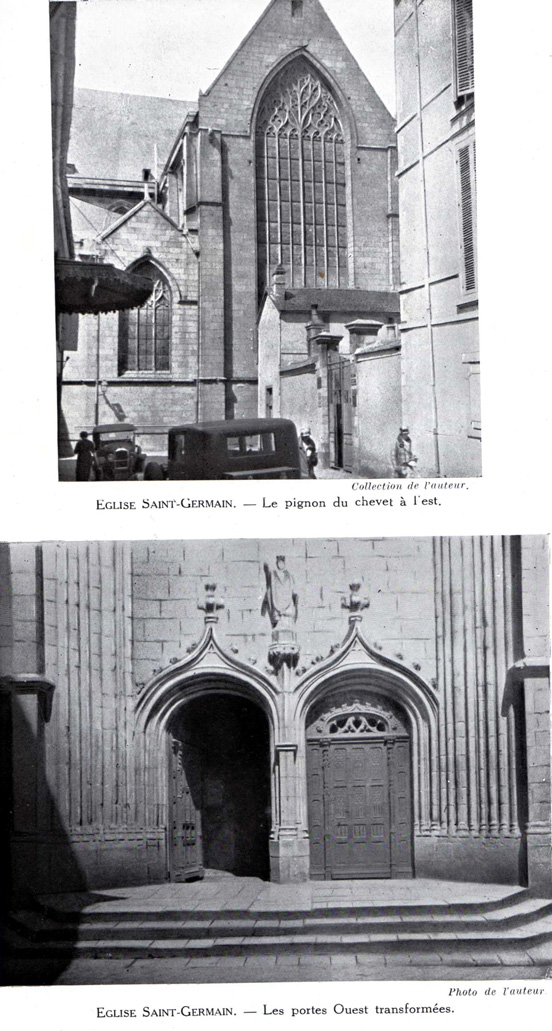 Rennes : glise Saint-Germain, anne 1928