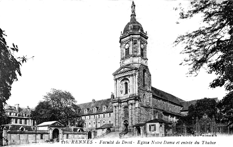 Eglise Notre-Dame à Rennes (Bretagne).