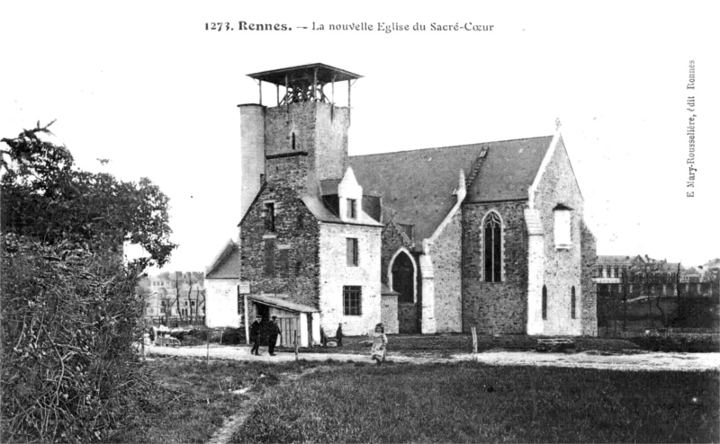 Eglise des Sacrés-Coeurs à Rennes (Bretagne).
