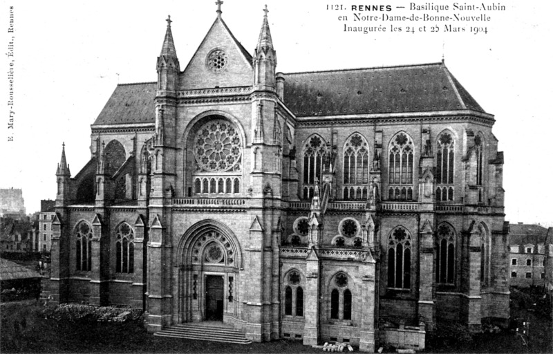 Eglise Saint-Aubin  Rennes (Bretagne).