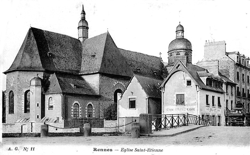 Eglise Saint-Etienne à Rennes (Bretagne).