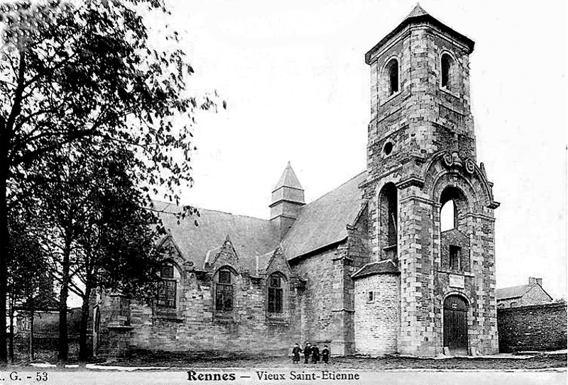 Eglise Saint-Etienne  Rennes (Bretagne).