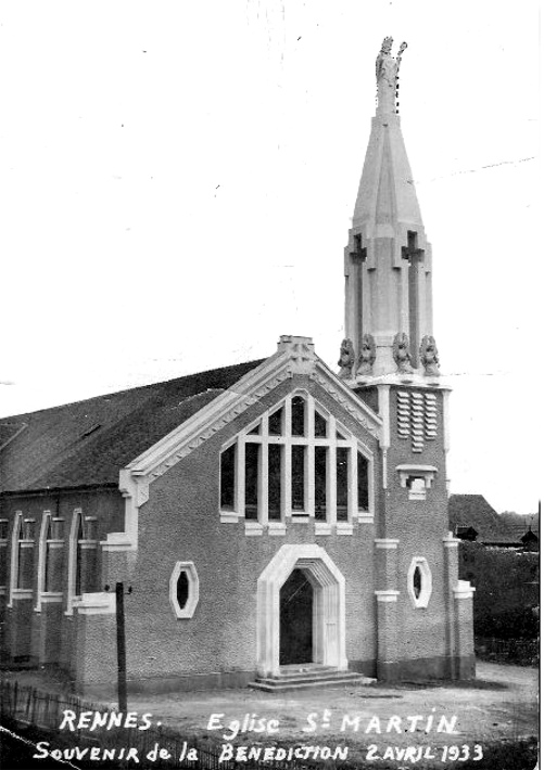 Eglise Saint-Martin  Rennes (Bretagne).