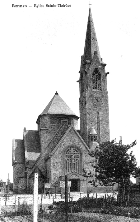 Eglise Sainte-Thérèse à Rennes (Bretagne).