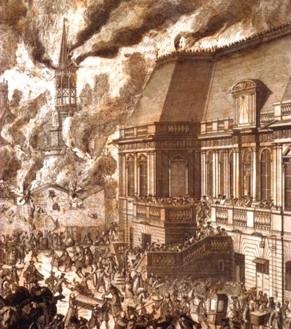 Incendie de la ville de Rennes, en 1720