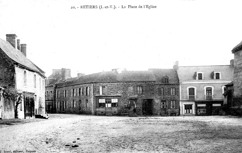 Ville de Retiers (Bretagne).