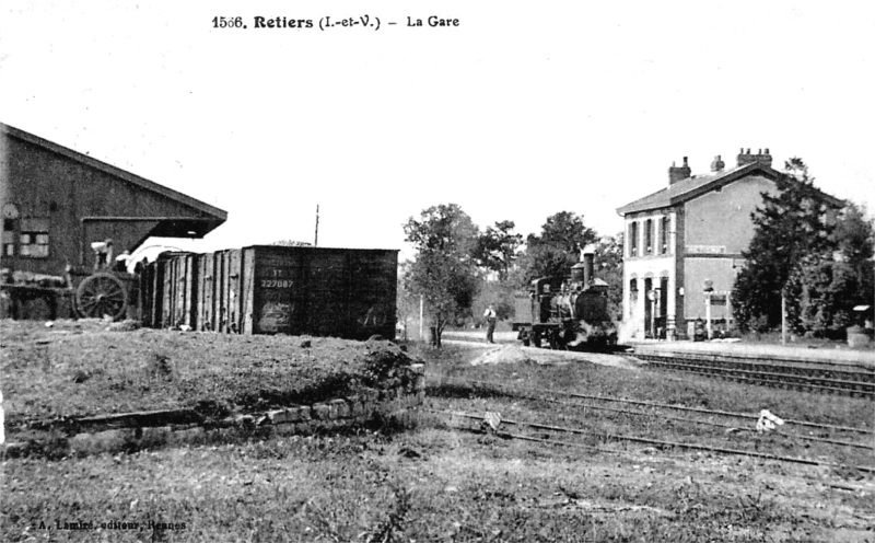 Gare de Retiers (Bretagne).