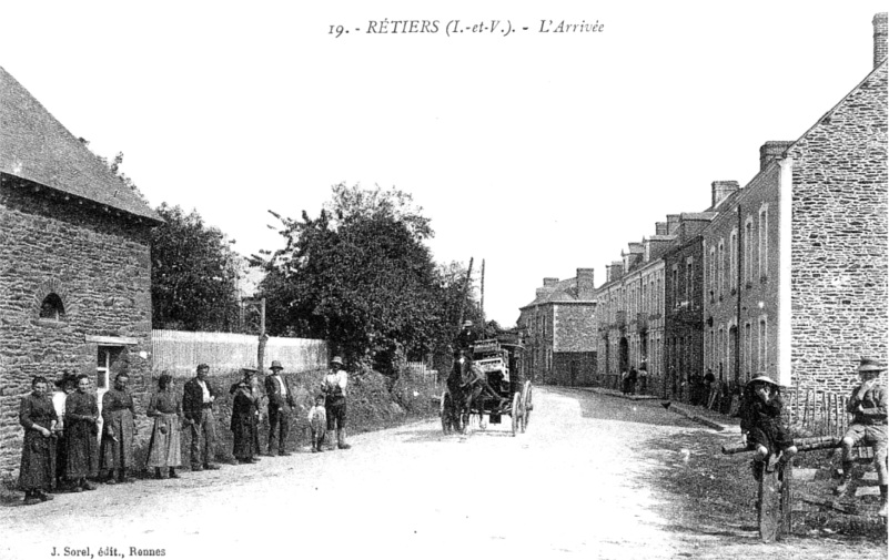 Ville de Retiers (Bretagne).