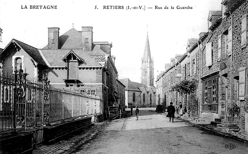 Ville de Retiers (Bretagne).