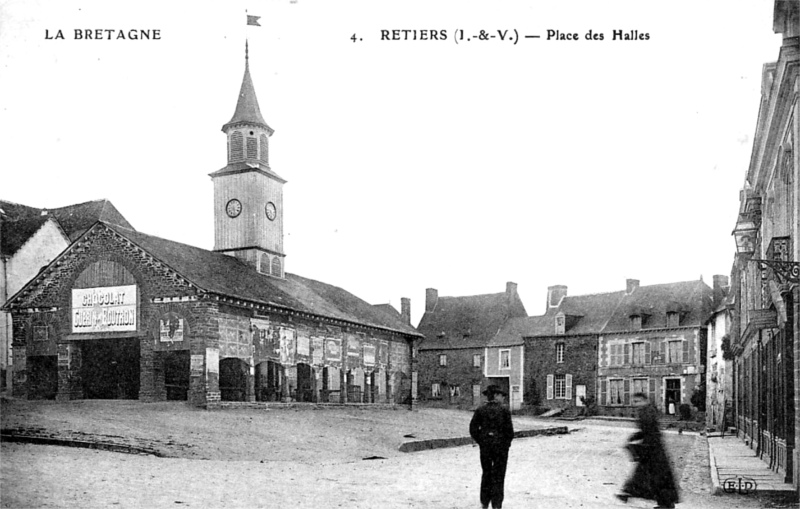 Halles de Retiers (Bretagne).