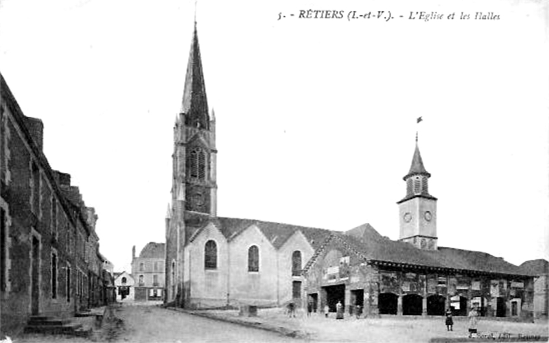 Halles de Retiers (Bretagne).