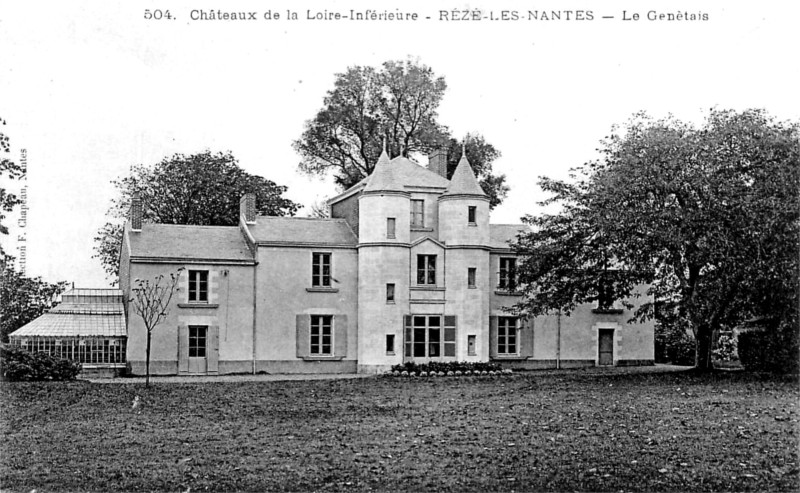 Château du Genêtais à Rezé (Bretagne).