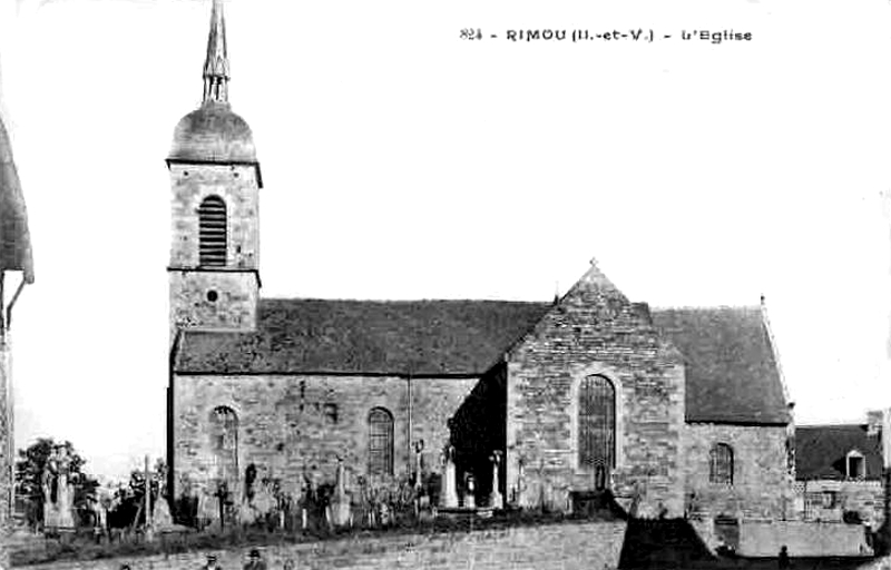 Eglise de la ville de Rimou (Bretagne).