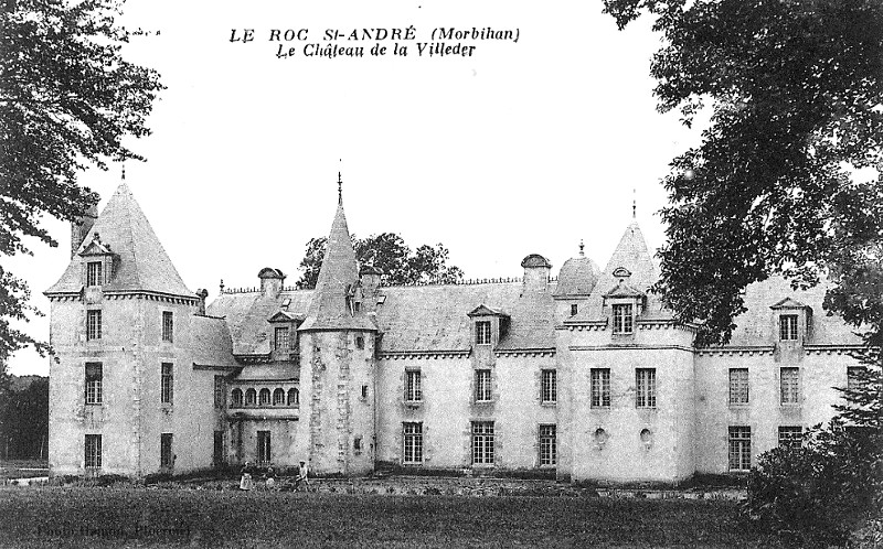 Chteau de la Villeder  la Roc-Saint-Andr (Bretagne).