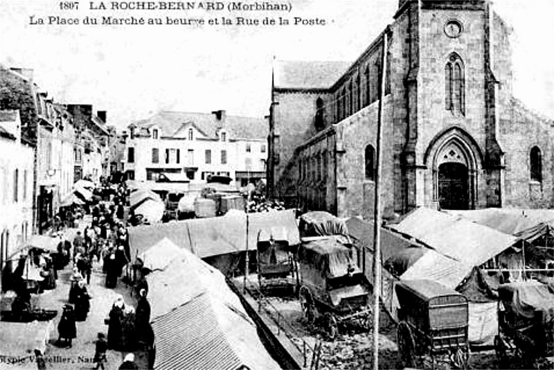 Ville de La Roche-Bernard (Bretagne).