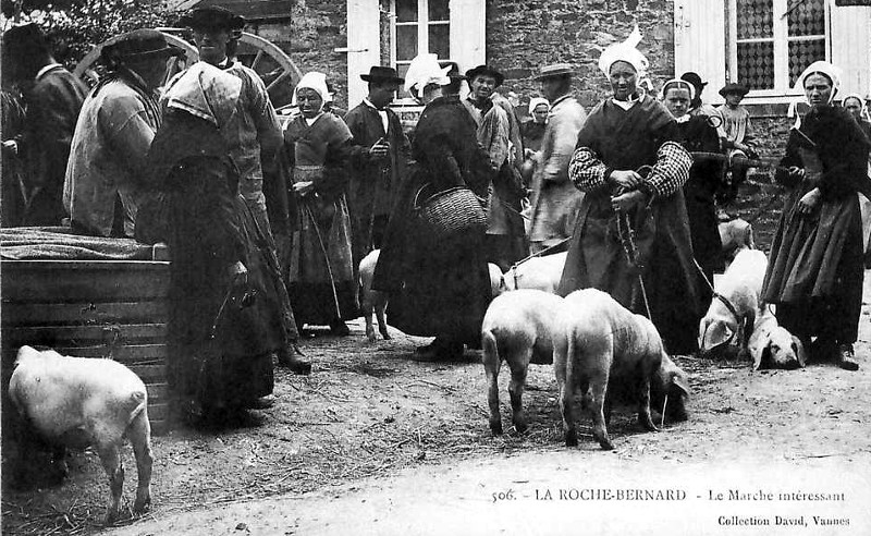 March de La Roche-Bernard (Bretagne).