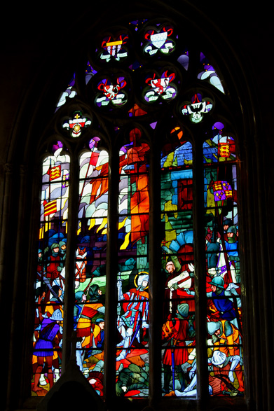 Vitrail de l'glise de La Roche-Derrien (Bretagne)