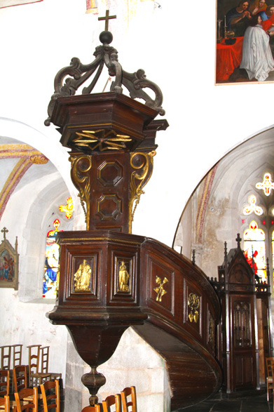 Chaire de l'glise de La Roche-Derrien (Bretagne)