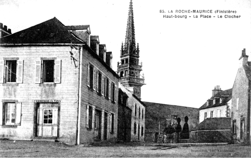 Ville de la Roche-Maurice (Bretagne).