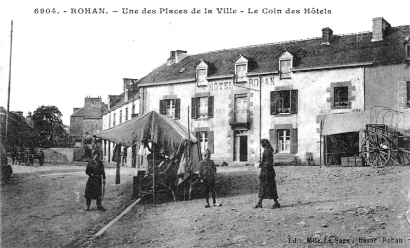 Ville de Rohan (Bretagne).