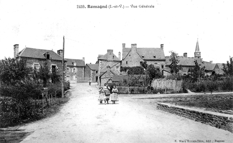 Ville de Romagn (Bretagne).