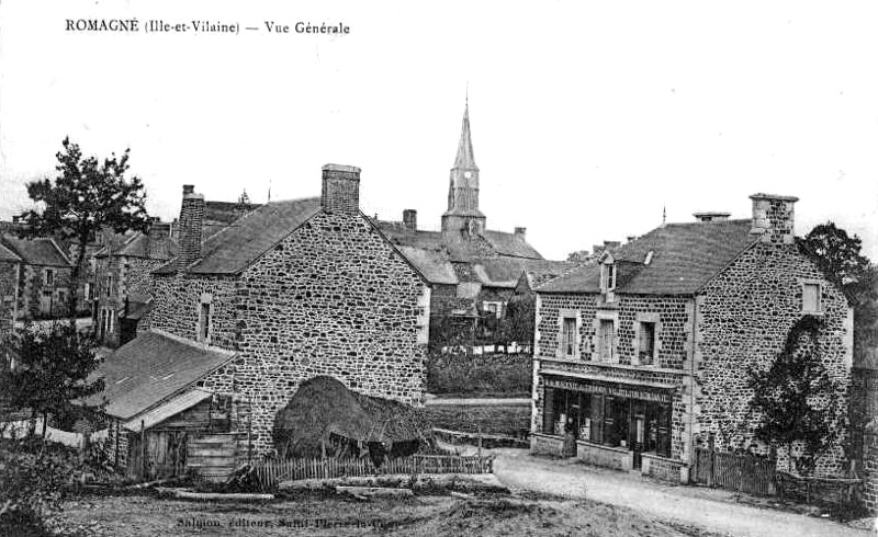 Ville de Romagn (Bretagne).