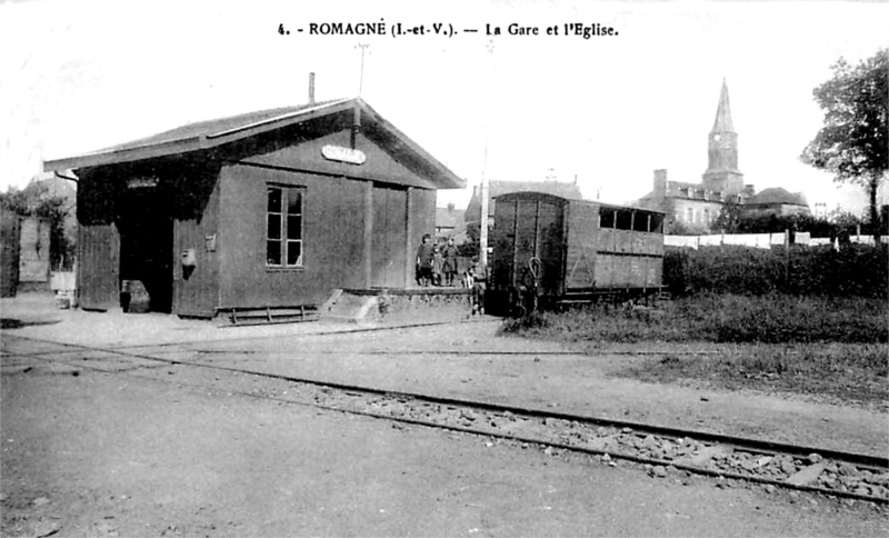 Ville de Romagn (Bretagne).