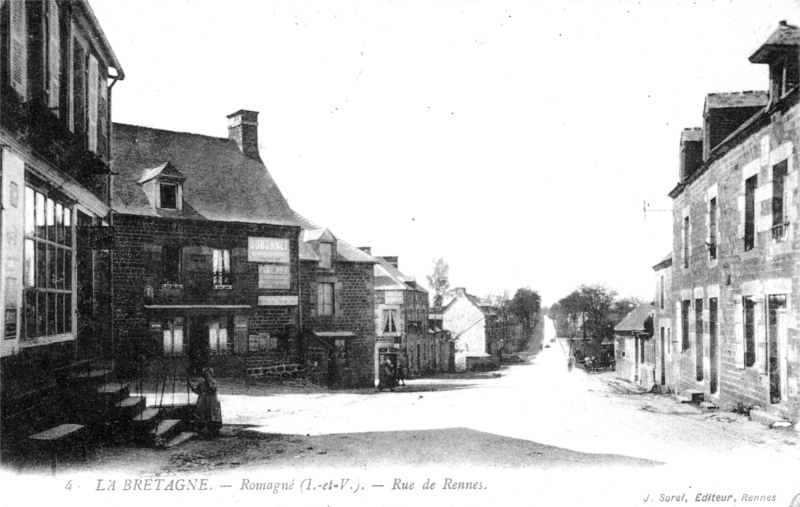 Ville de Romagn (Bretagne).