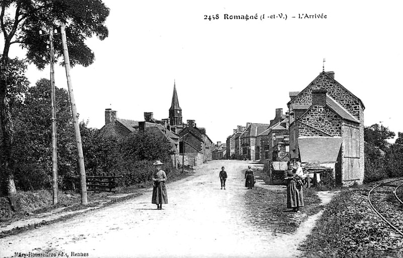 Ville de Romagn (Bretagne).