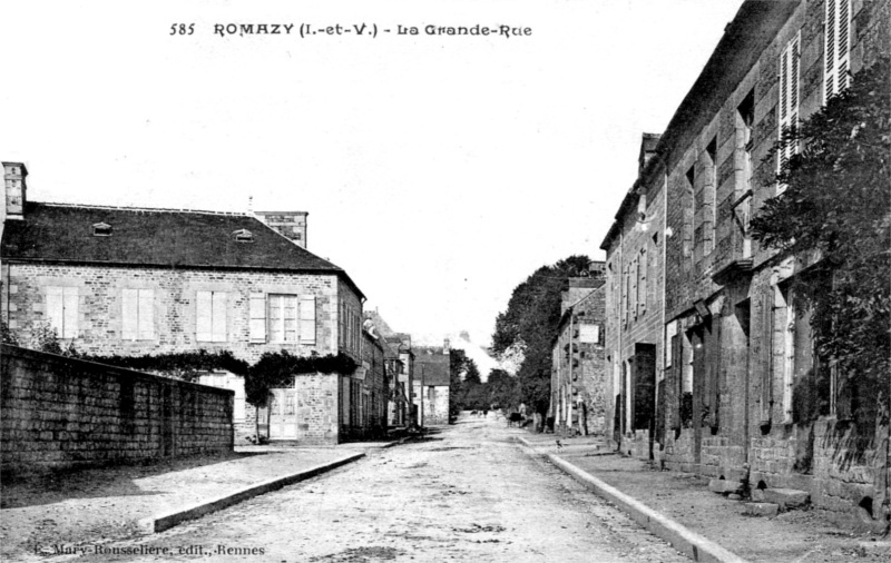 Ville de Romazy (Bretagne).