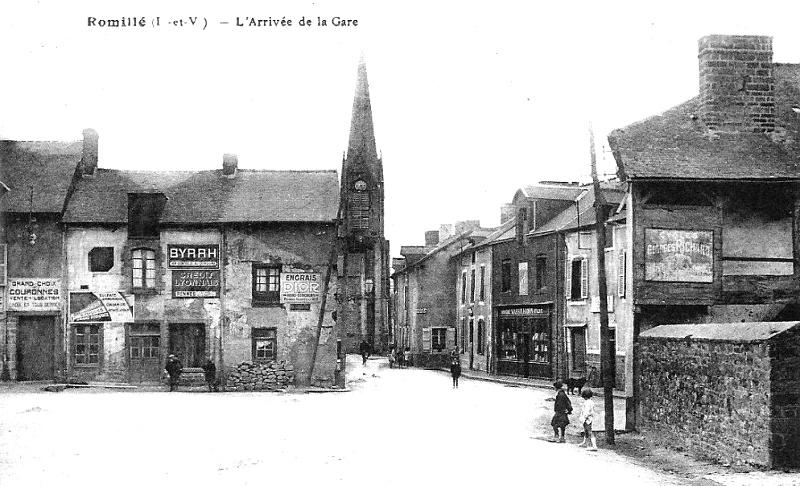 Ville de Romill (Bretagne).