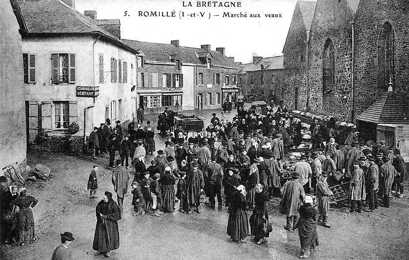 Ville de Romill (Bretagne).