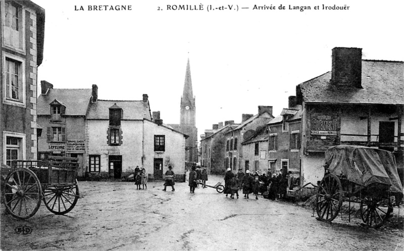 Ville de Romill (Bretagne).