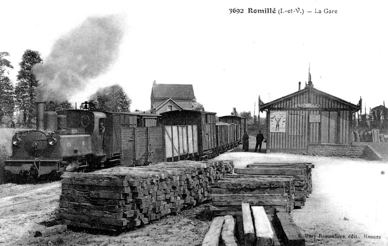 Ville de Romill (Bretagne).