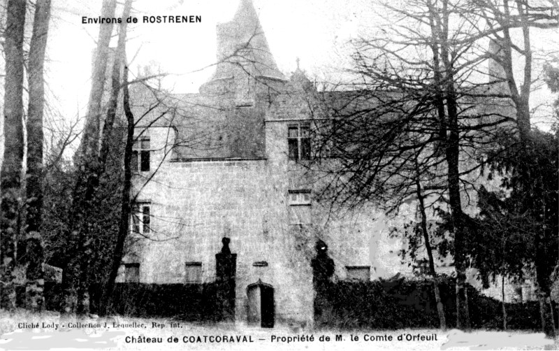 Manoir de Coat-Couraval à Rostrenen (Bretagne).