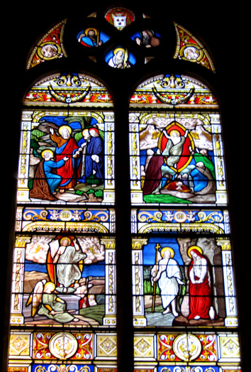 Vitrail de l'église collégiale Notre-Dame du Roncier de Rostrenen (Bretagne)