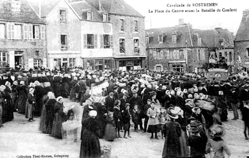 Ville de Rostrenen (Bretagne).