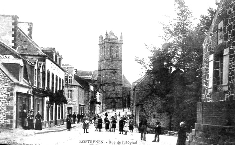 Ville de Rostrenen (Bretagne).