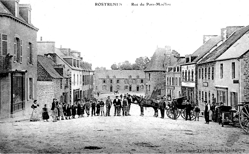 Ville de Rostrenen (Bretagne).